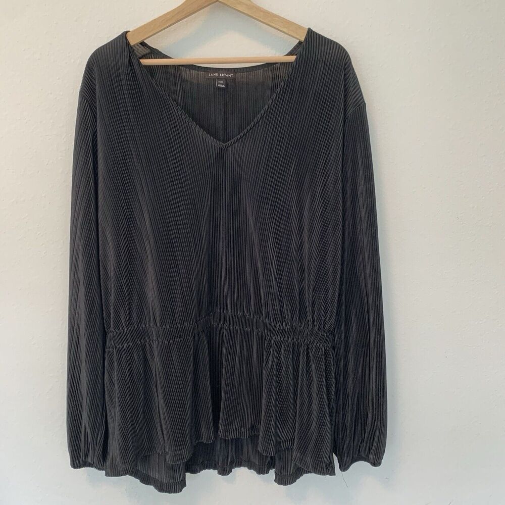 Lane Bryant Chiffon Black Blouse Size 22/24